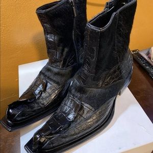 Mauri genuine hundred percent alligator BOOts with pony hair